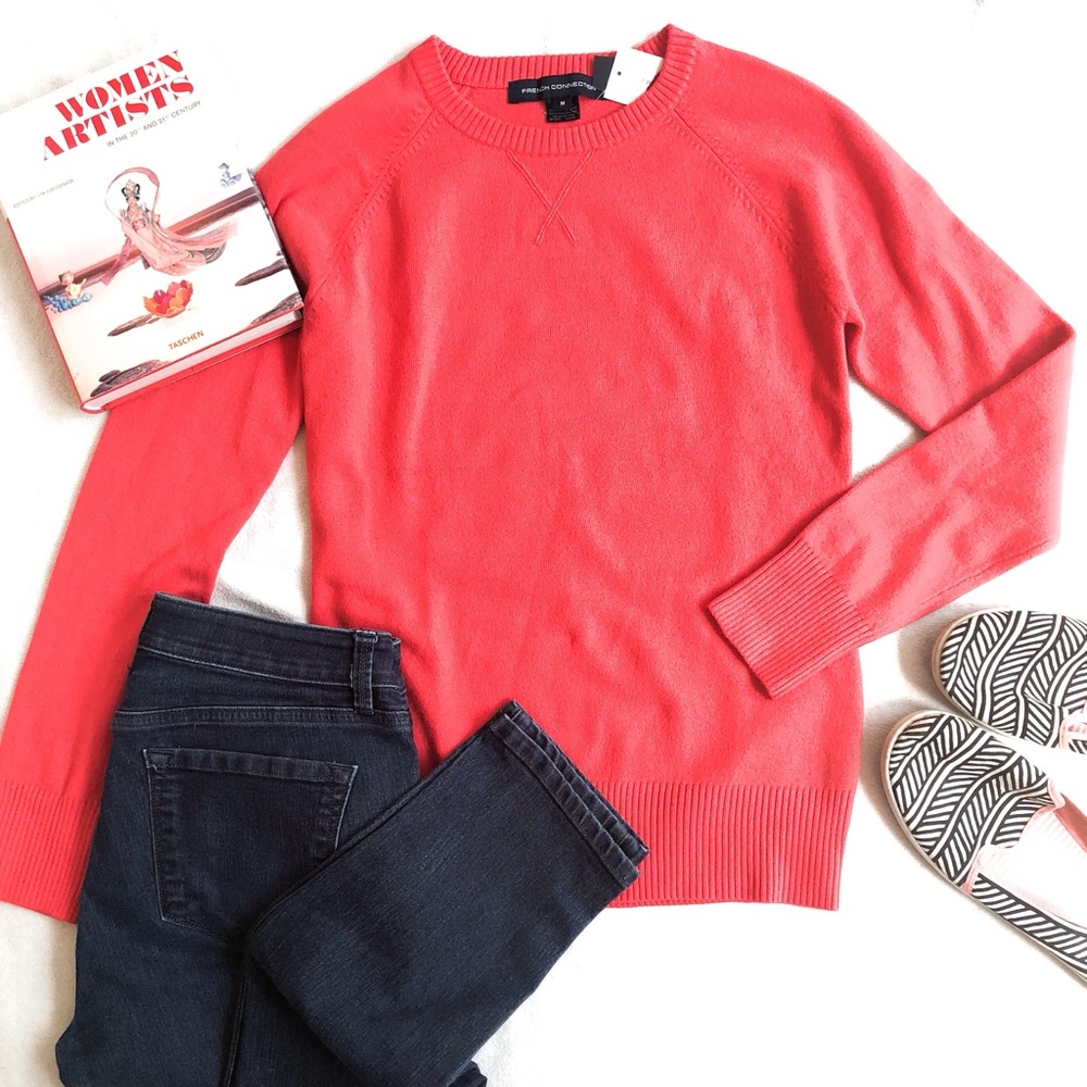 French Connection Coral Crewneck Sweater